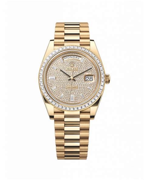 rolex permukaan berlian